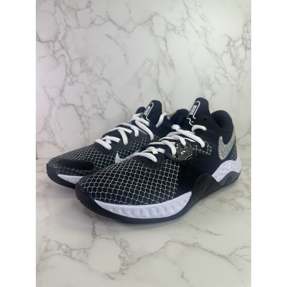 Nike Renew Elevate II Basketball Sneaker White Black CW3406-004 Mens Size 11.5 - Picture 1 of 5